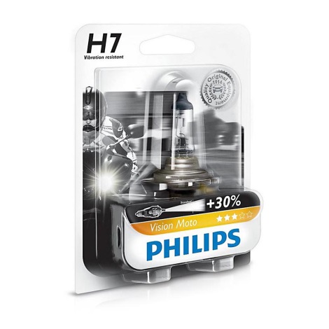 Bombilla para moto Philips X-TREME VISION MOTO 12972PRBW H7 PX26d/55W/12V
